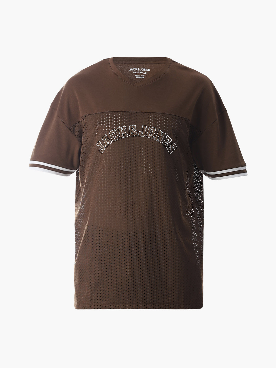 Brown Varsity Boxy Fit T-shirt