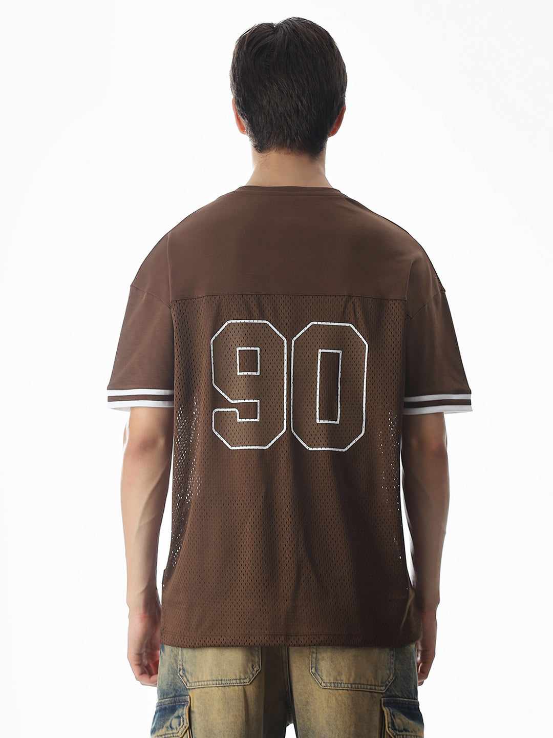 Brown Varsity Boxy Fit T-shirt