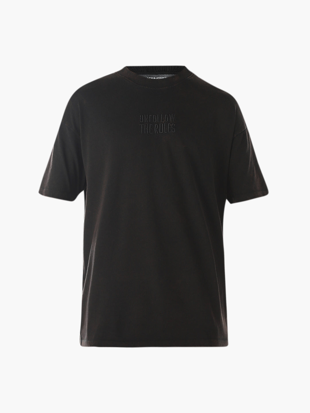 Text Print Cotton Oversized T-shirt