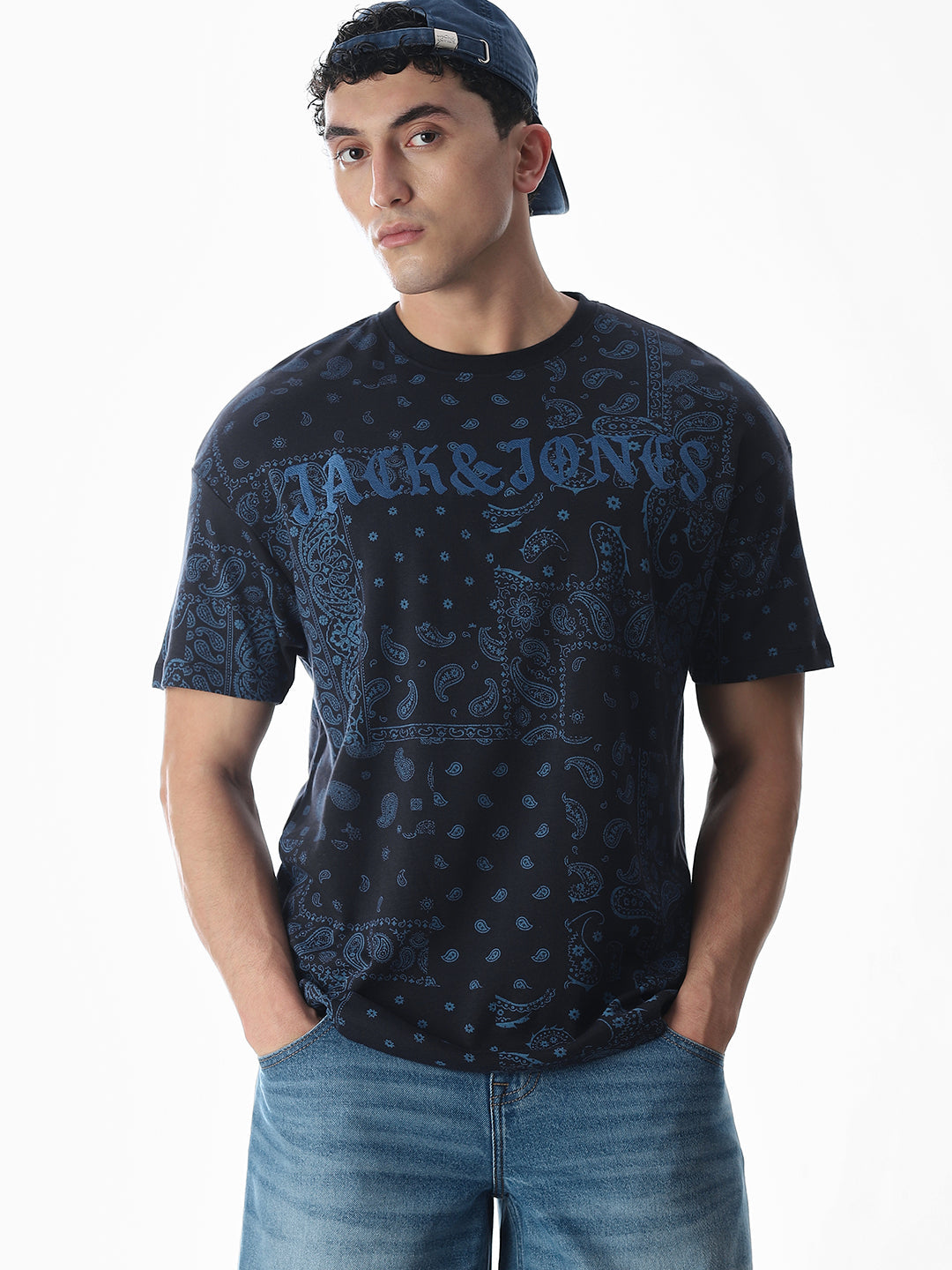 Embroidered Cotton Boxy Fit T-shirt