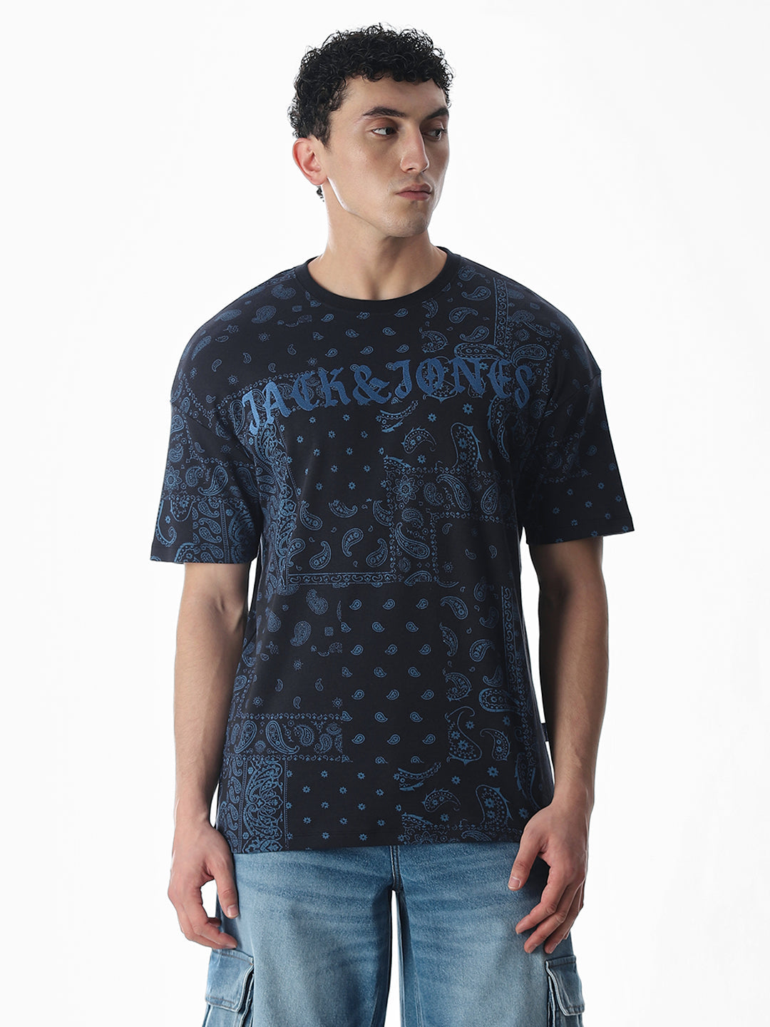 Embroidered Cotton Boxy Fit T-shirt