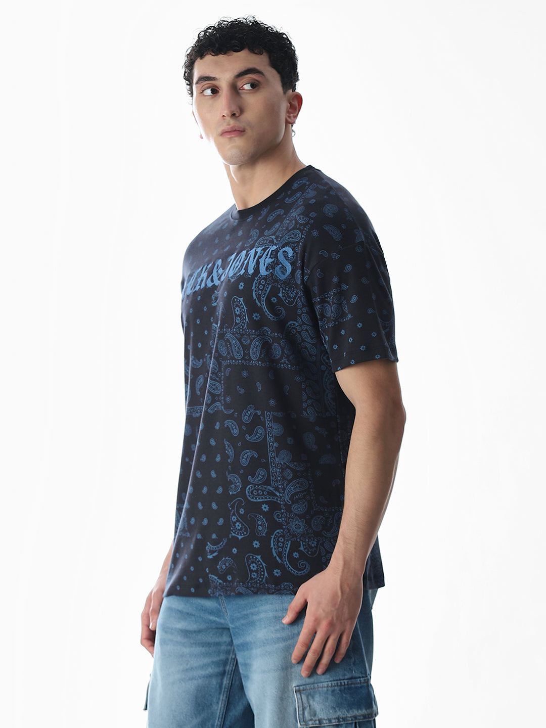 Embroidered Cotton Boxy Fit T-shirt