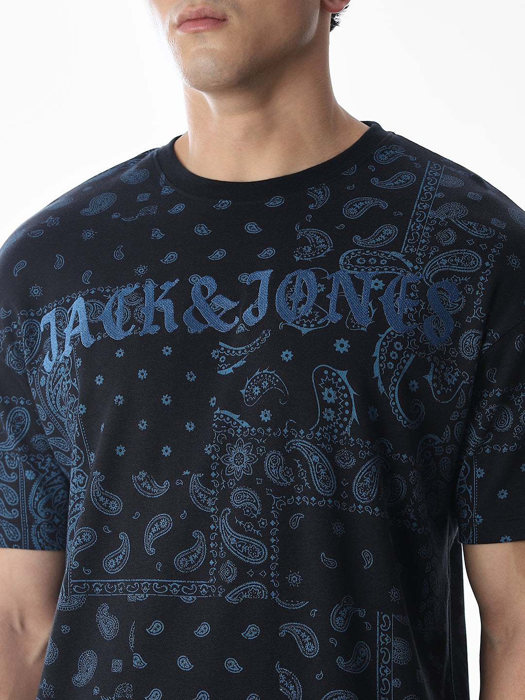 Embroidered Cotton Boxy Fit T-shirt