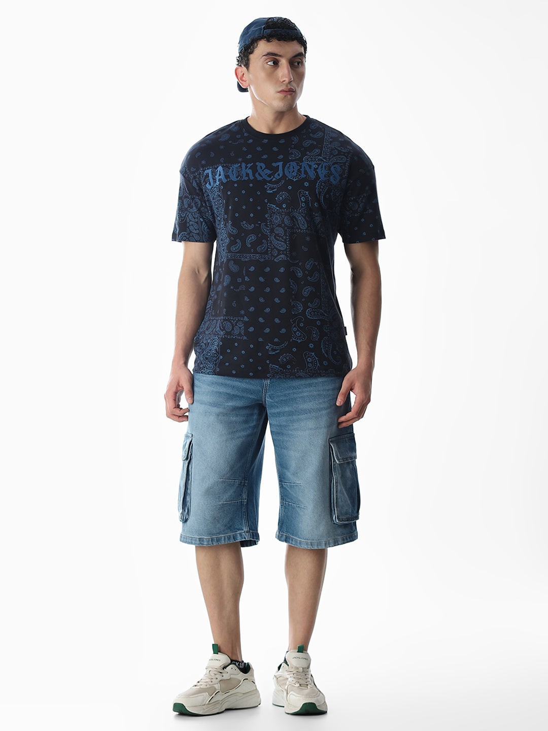 Embroidered Cotton Boxy Fit T-shirt