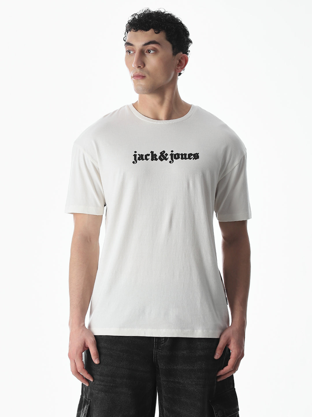 Typographic Print Oversized T-shirt