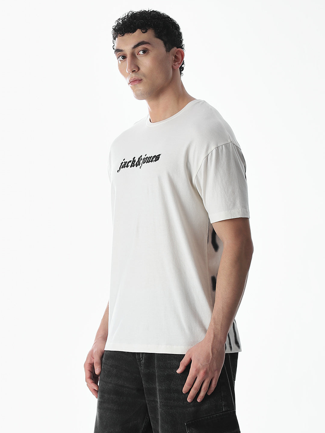 Typographic Print Oversized T-shirt