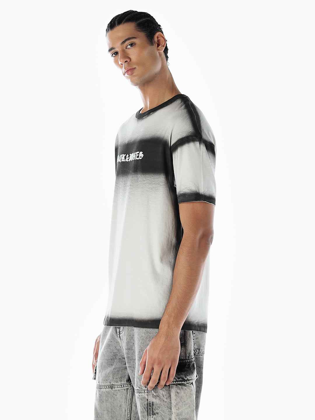 Printed Crew Neck Cotton T-Shirt