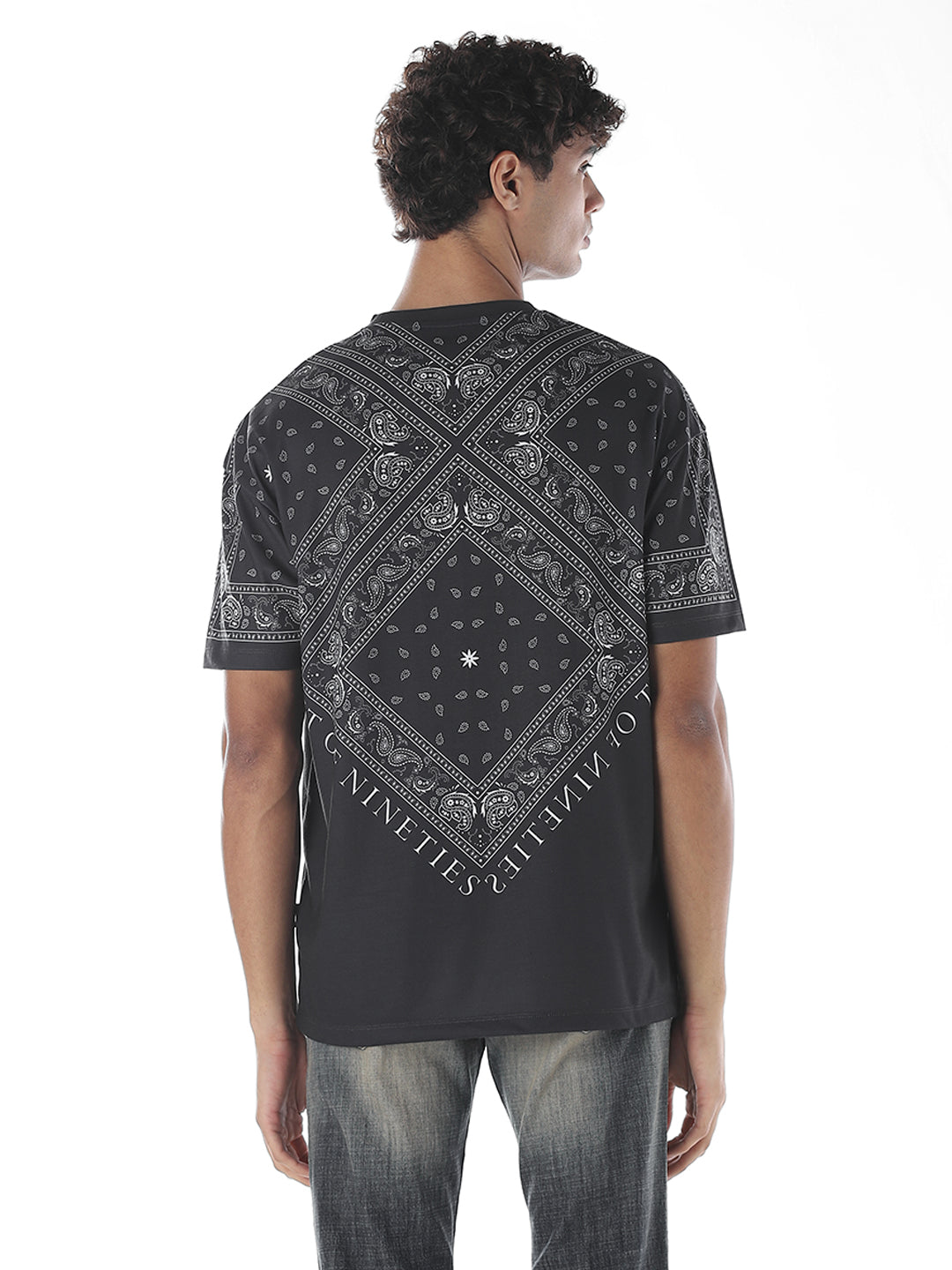 Printed Crew Neck Oversized T-shirt