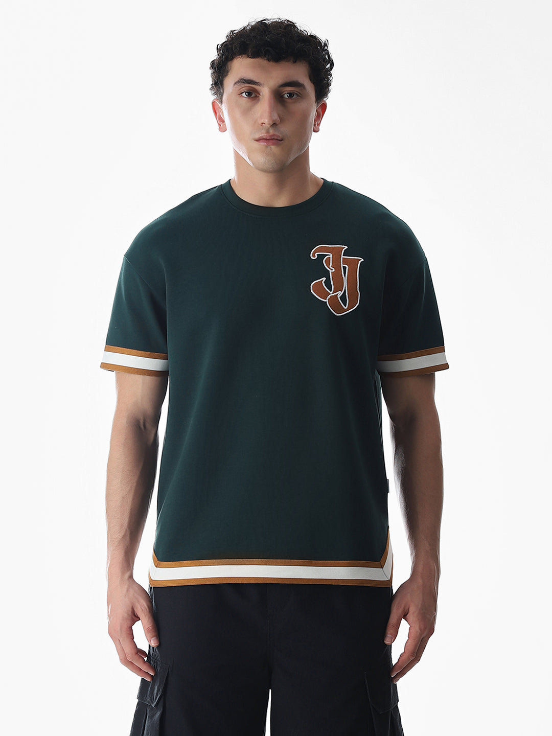 Green Varsity Drop Shoulder T-shirt