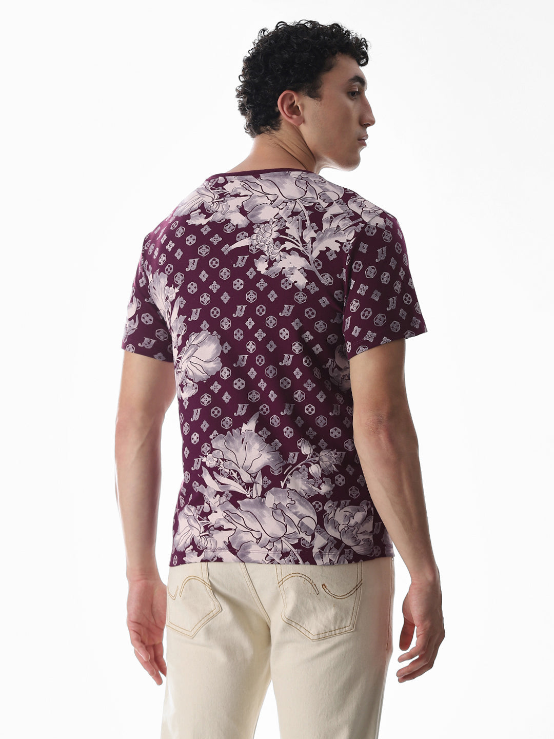 Wine Abstract Print T-shirt