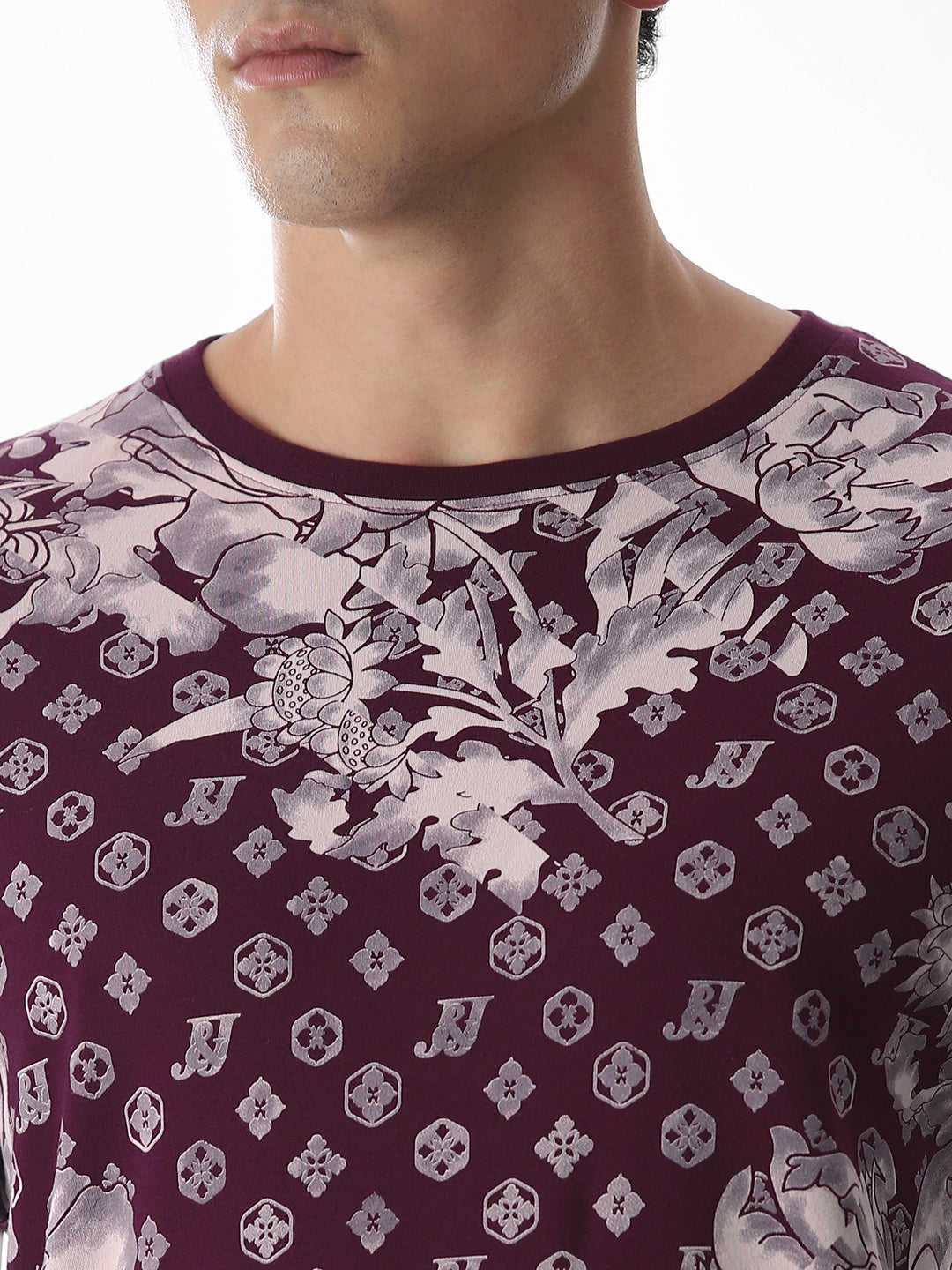 Wine Abstract Print T-shirt