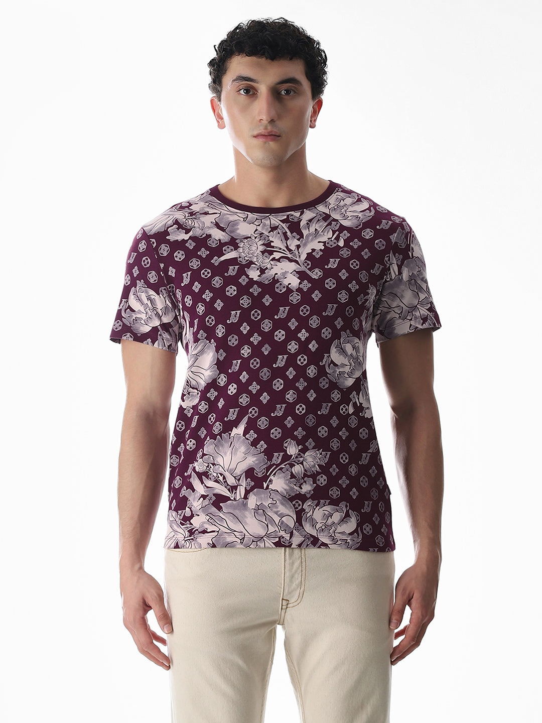 Wine Abstract Print T-shirt