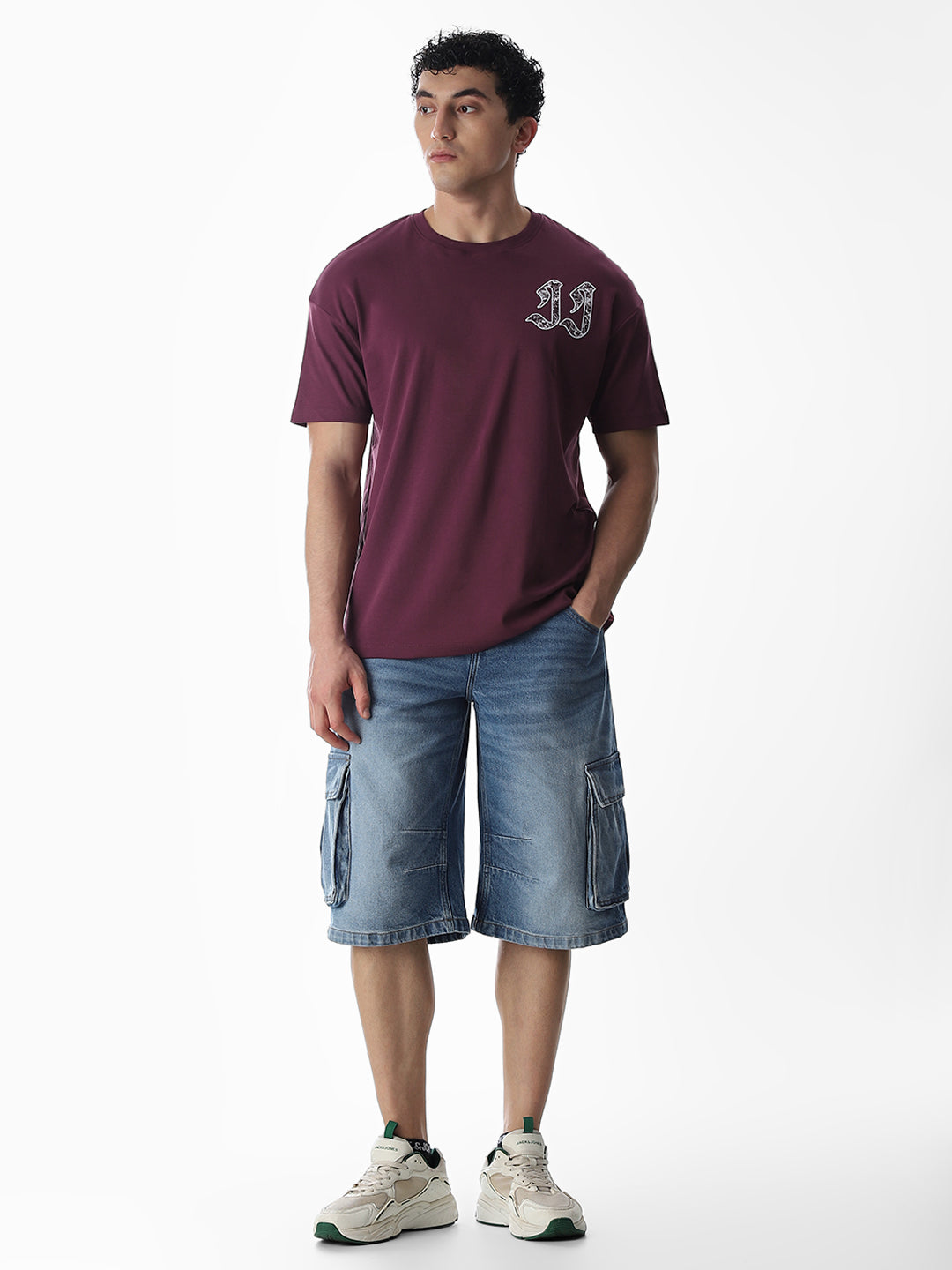 Typographic Logo Print Oversized T-shirt