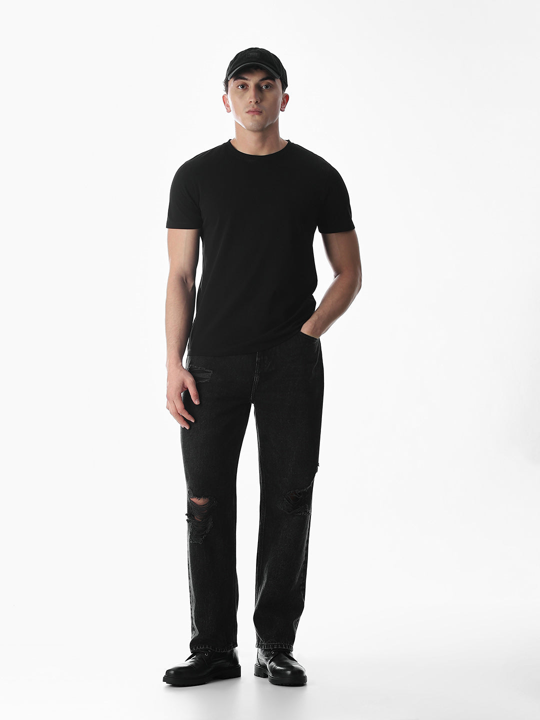 Classic Black Cotton T-shirt