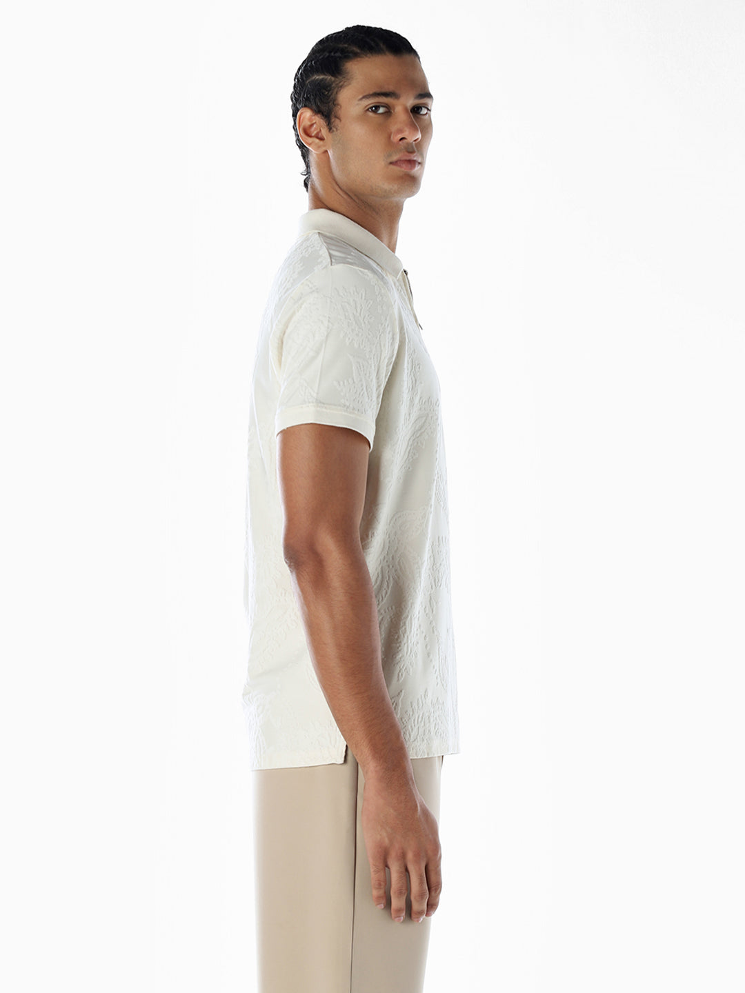Jacquard Cotton Polo
