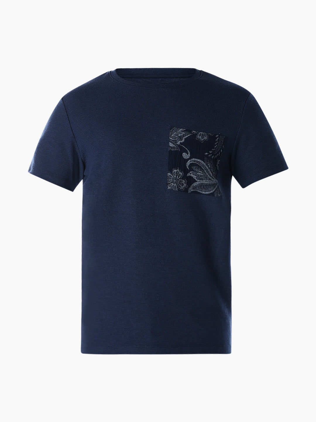 Jacquard Print Pocket T-shirt