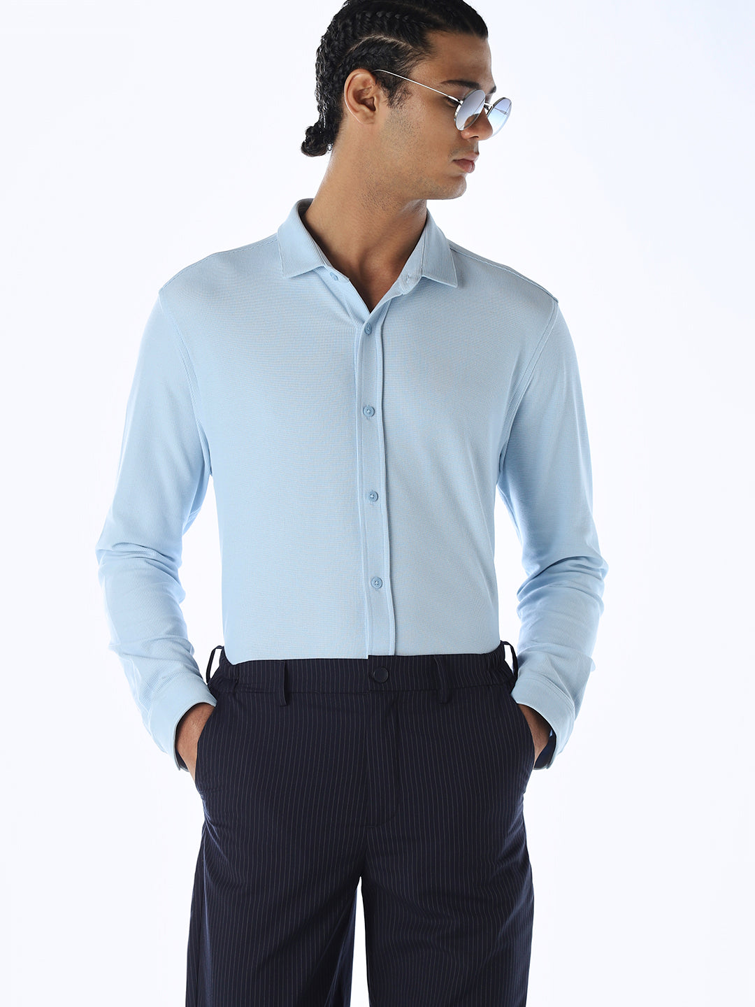 Knitted Slim Fit Shirt