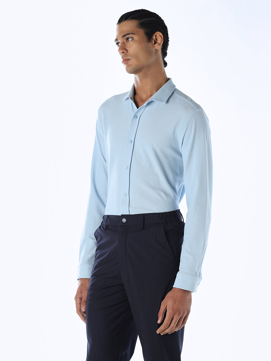 Knitted Slim Fit Shirt