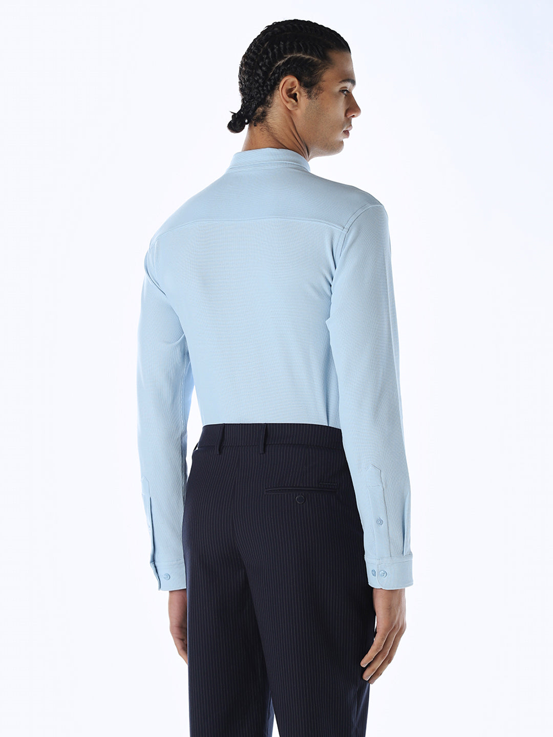 Knitted Slim Fit Shirt