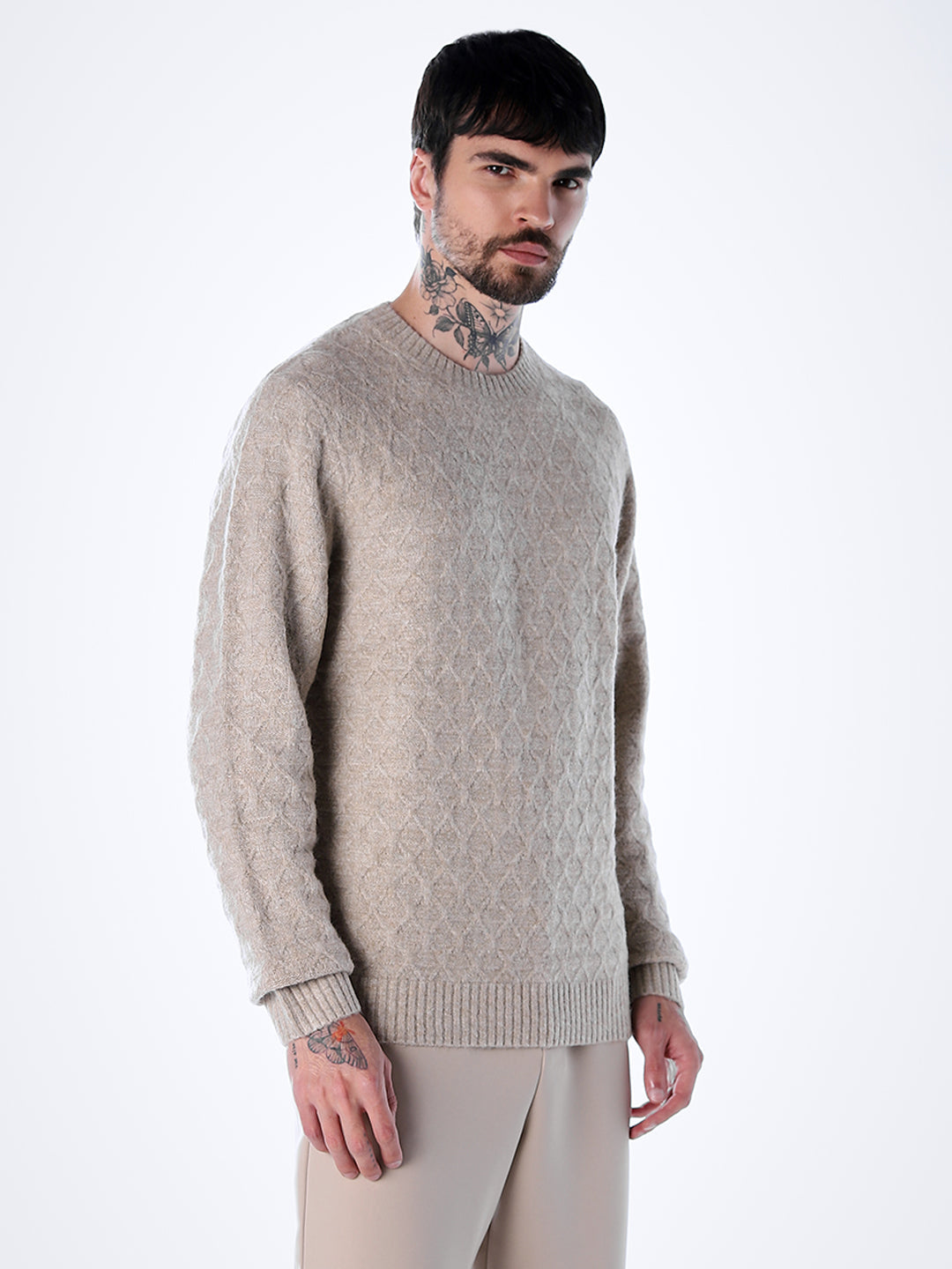Structured Crew Neck Pullover