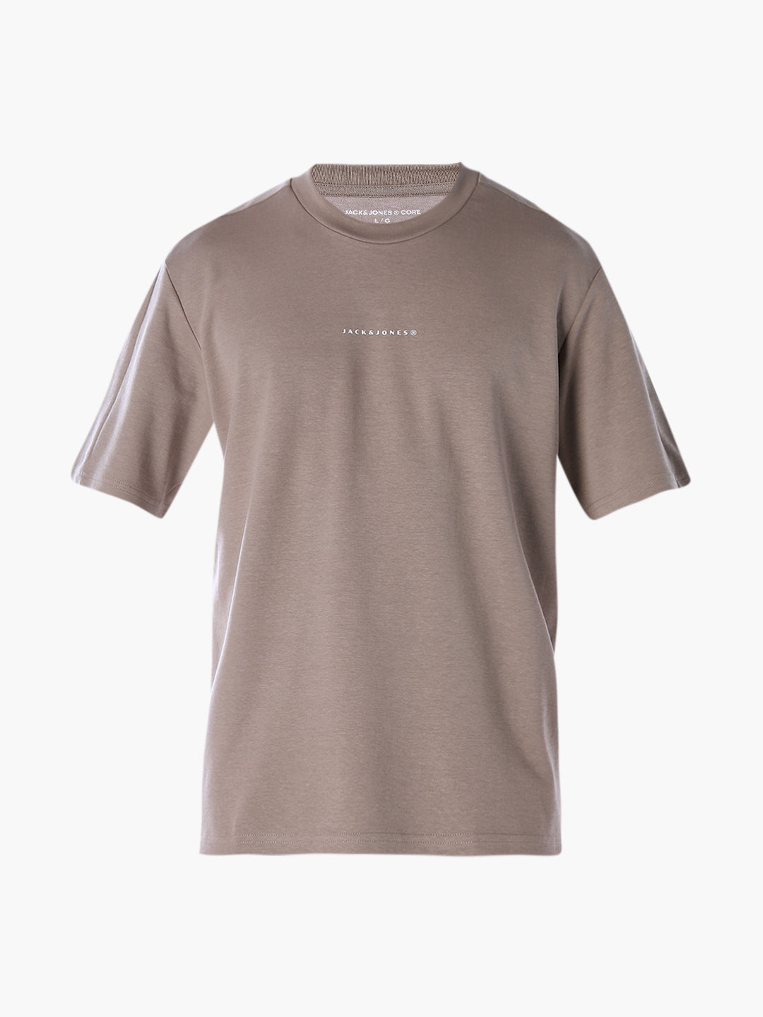 Back Print Oversized T-shirt - Brown