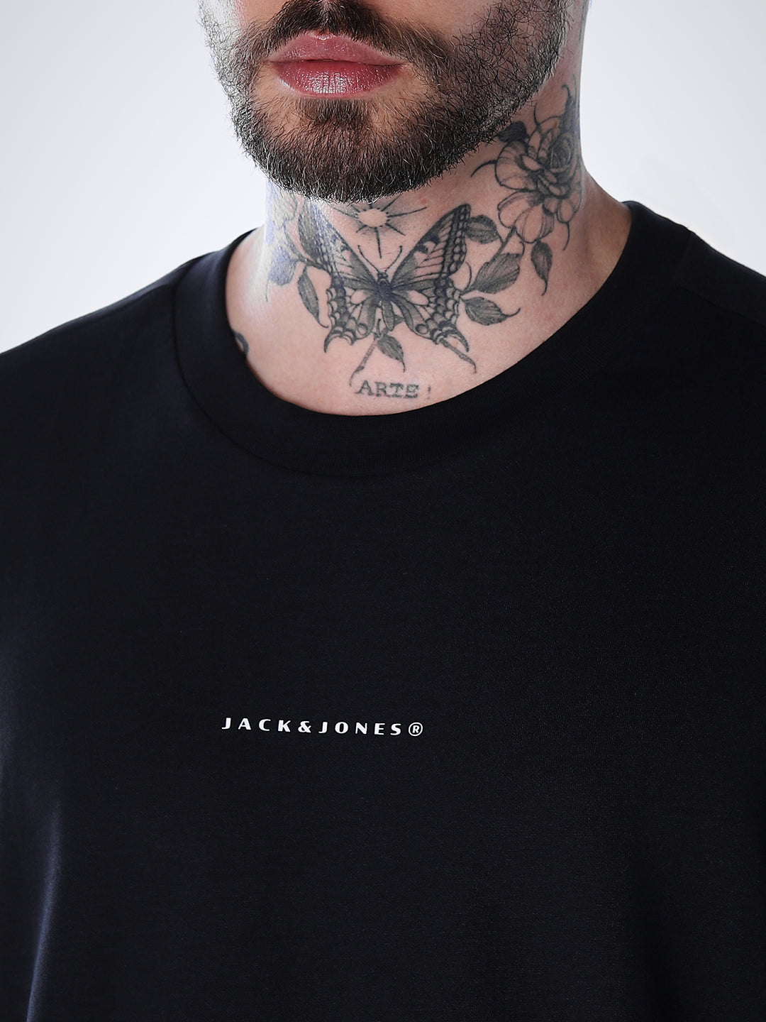 Back Print Oversized T-shirt - Black