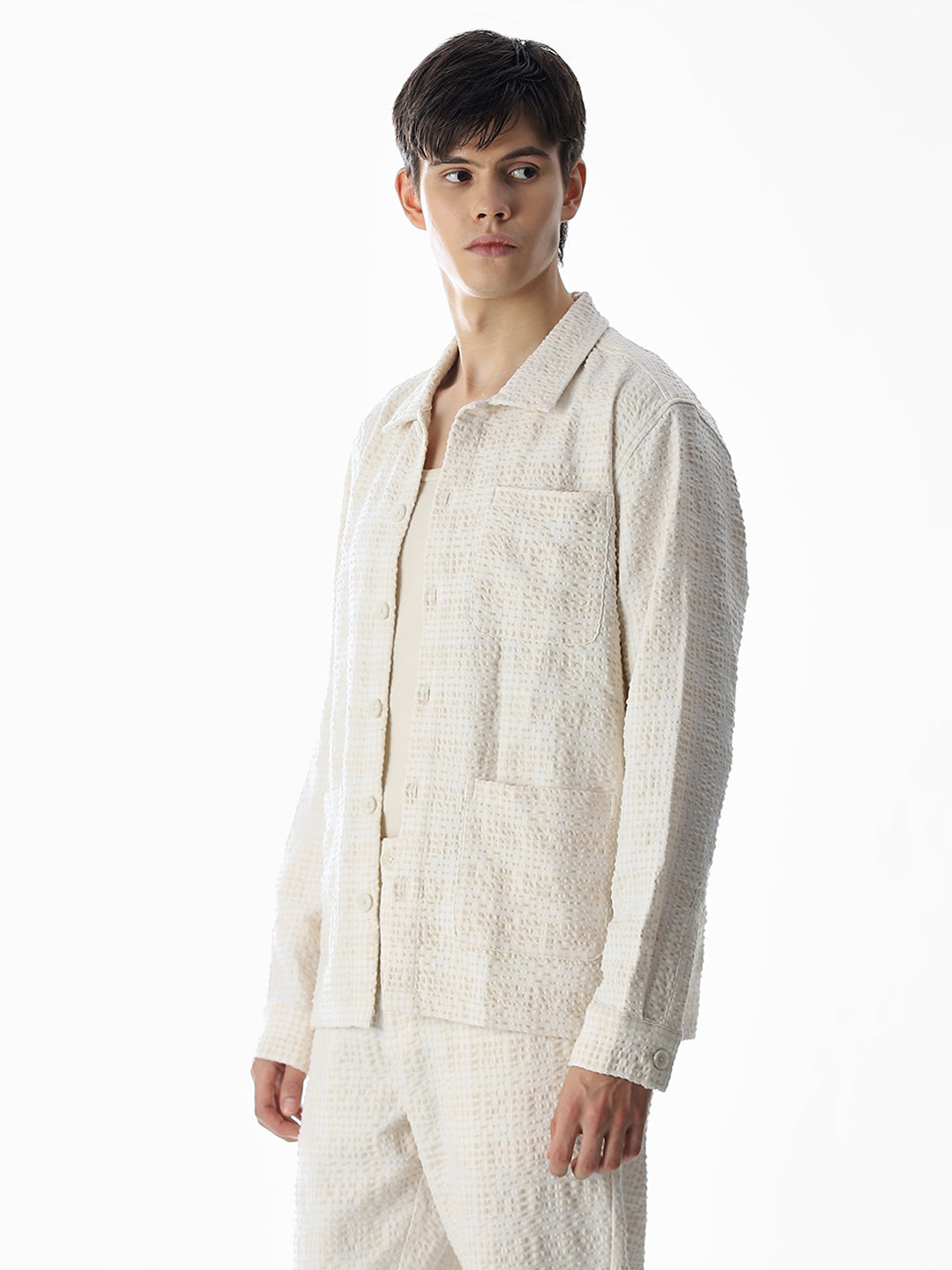 Off-White Front Open Overshirt