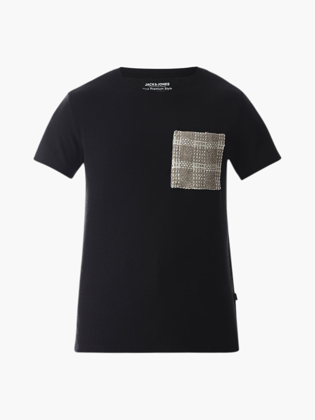 Black Embroidered Pocket T-shirt