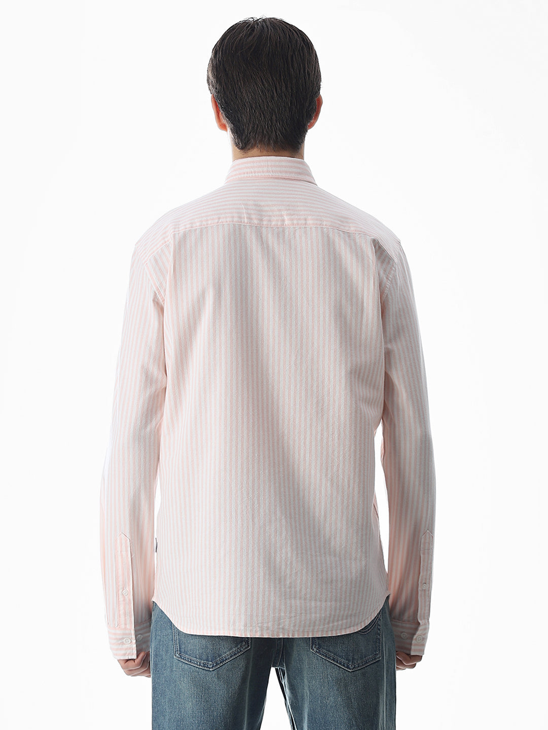 Pink Striped Cotton Shirt