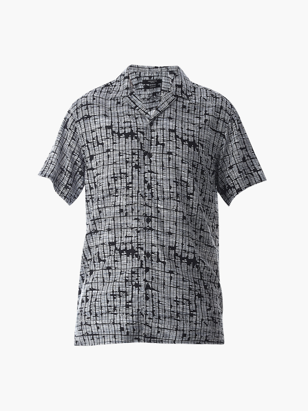 Black Printed Viscose Shirt