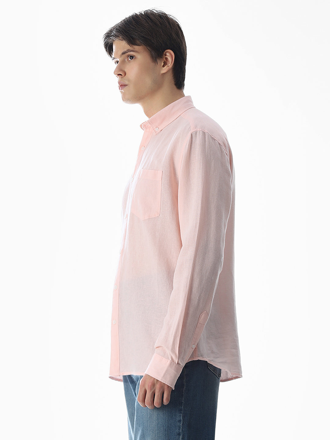 Pink Regular Fit Shirt