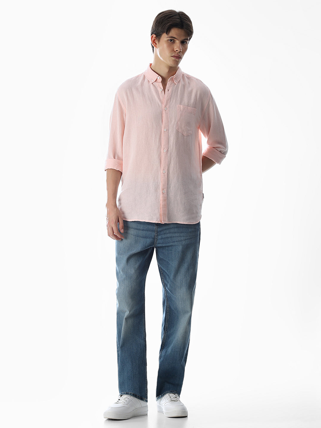 Pink Regular Fit Shirt