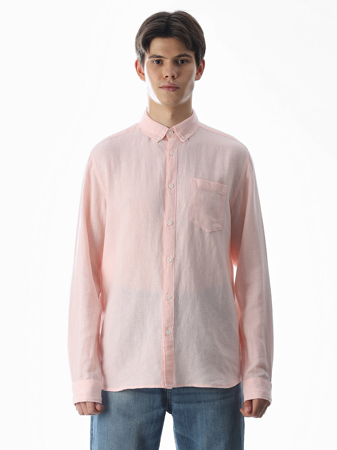 Pink Regular Fit Shirt