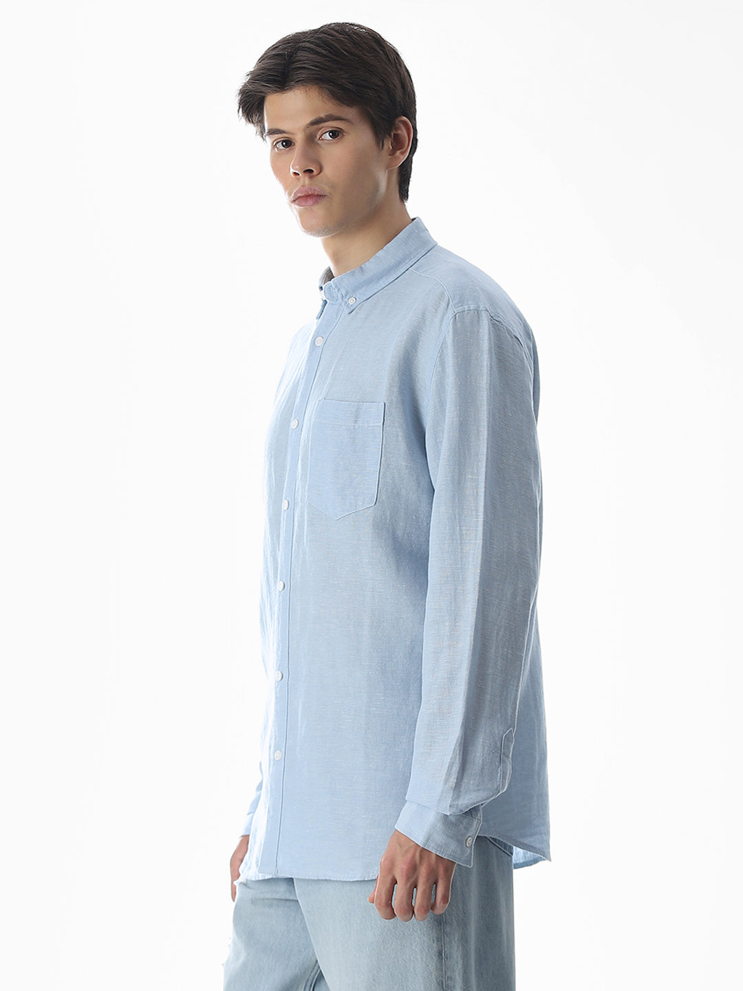 Blue Regular Fit Shirt