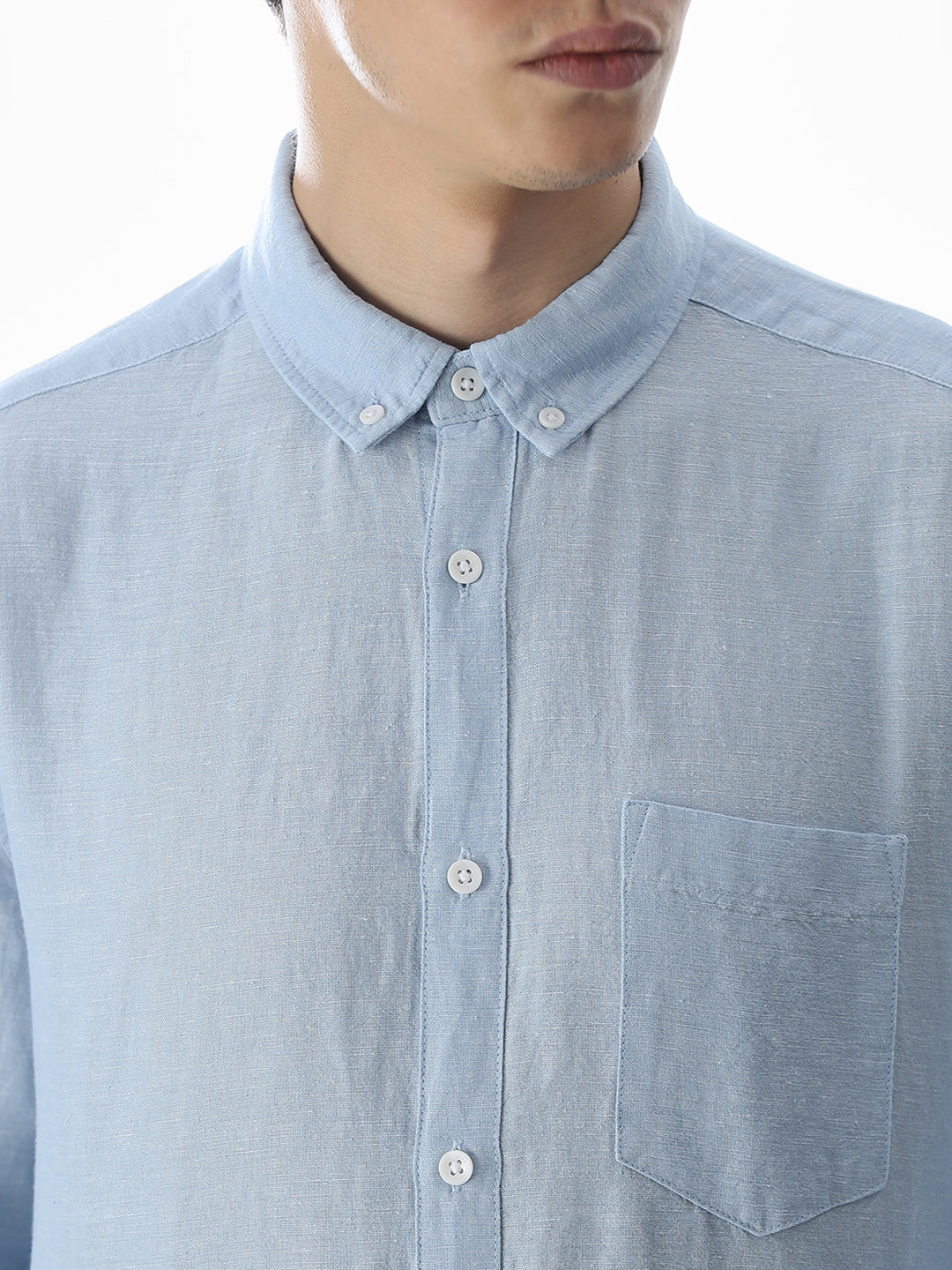 Blue Regular Fit Shirt