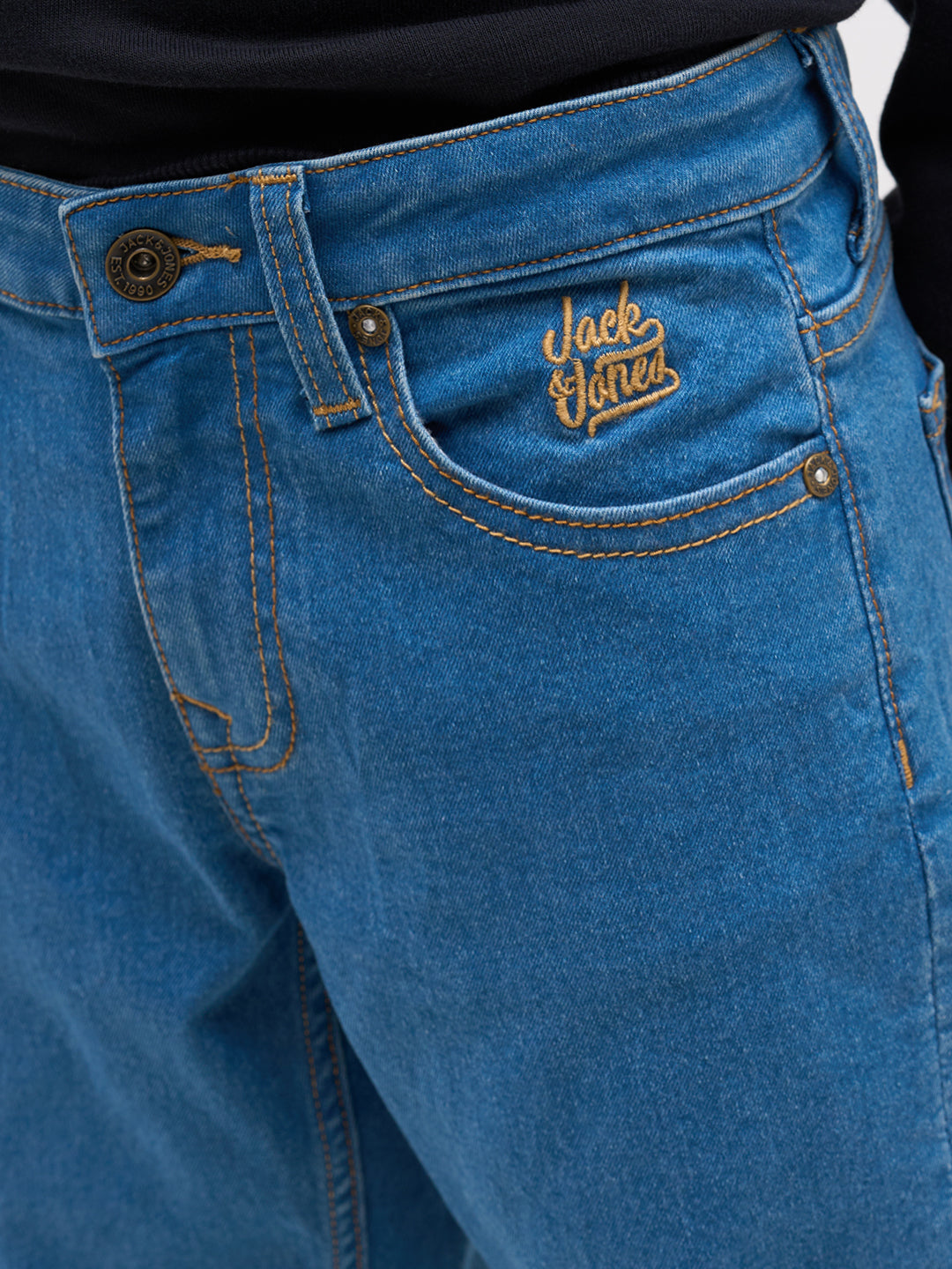 Boys Mid Rise Clark Regular Fit Jeans