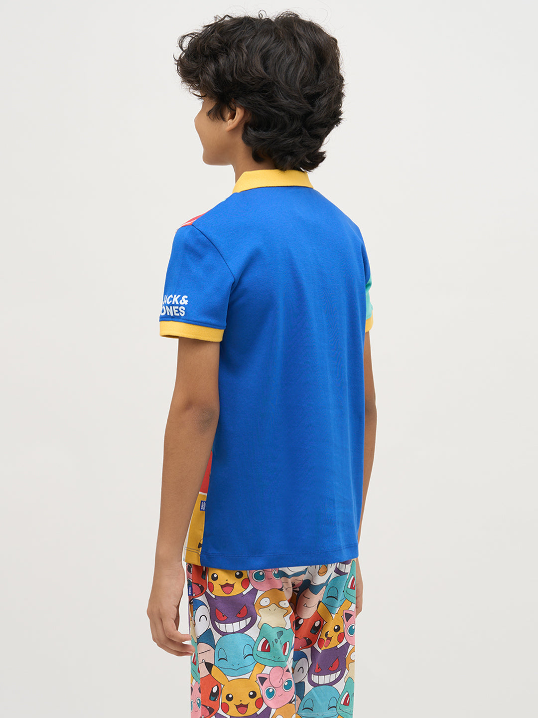 Boys Pokemon Faces Print Polo