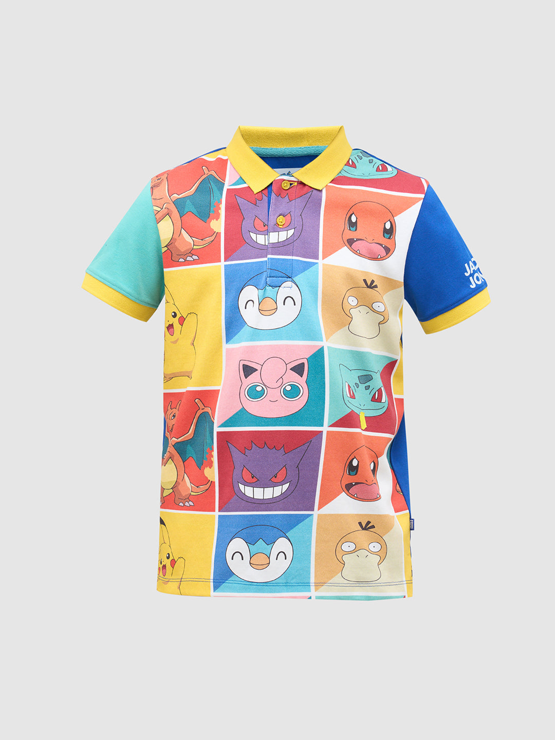 Boys Pokemon Faces Print Polo