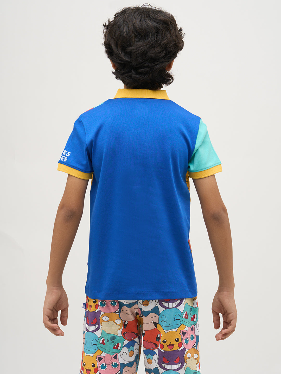 Boys Pokemon Faces Print Polo