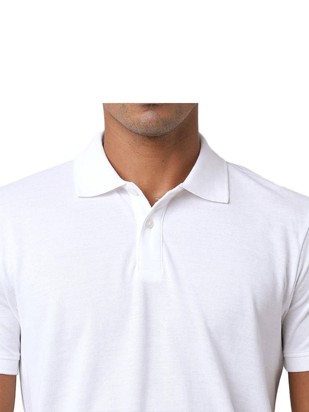 White Regular Fit Polo