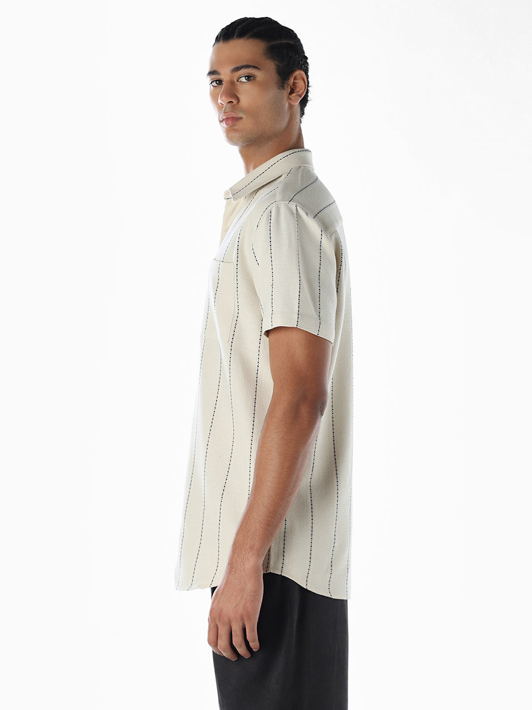Striped Cotton Comfort Fit Shirt