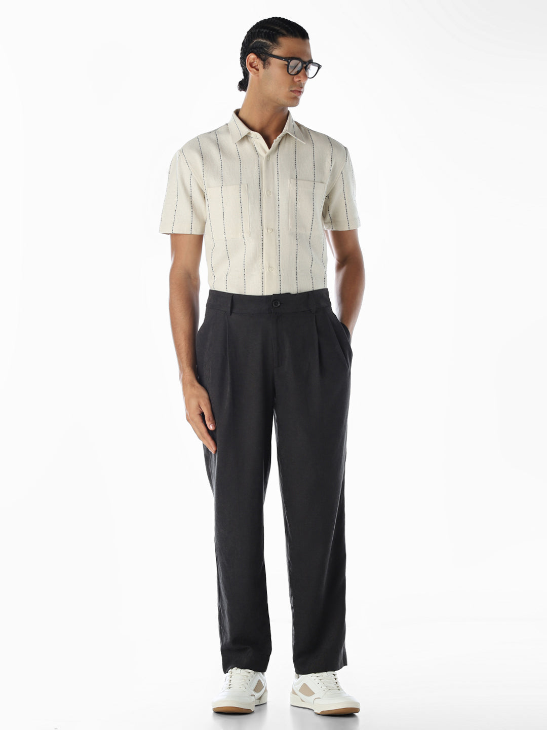 Striped Cotton Comfort Fit Shirt