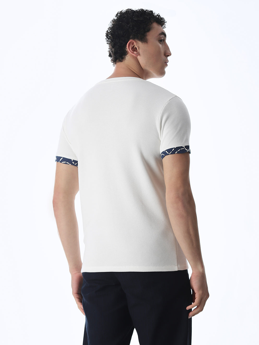 Embroidered Detail Cotton T-shirt