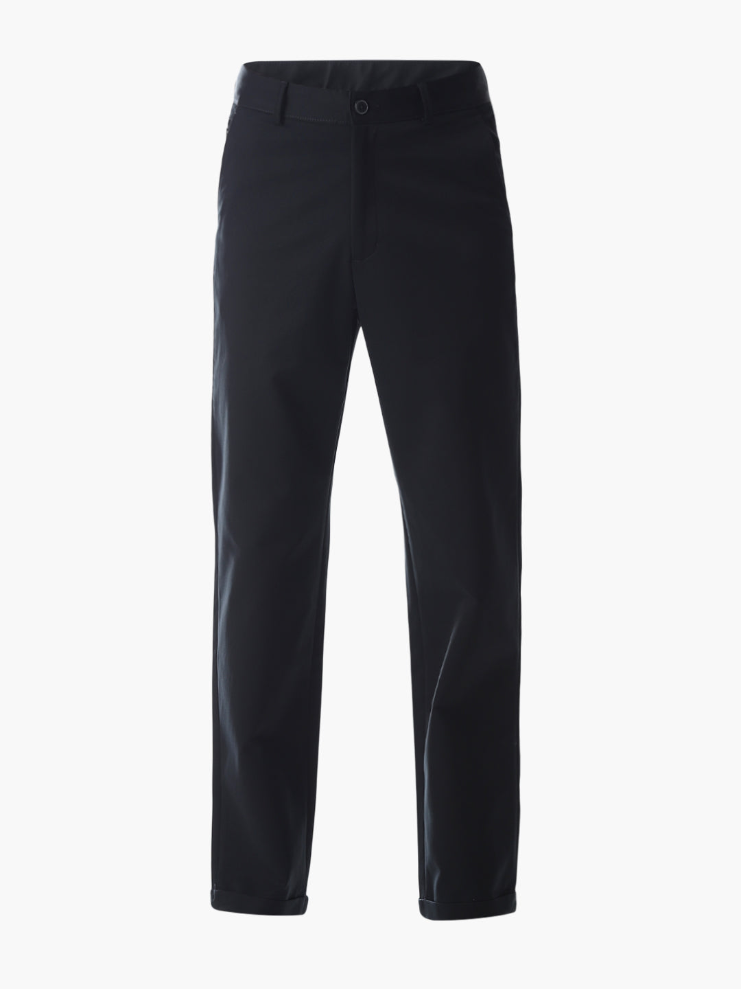 Navy Blue Low Rise Cotton Pants