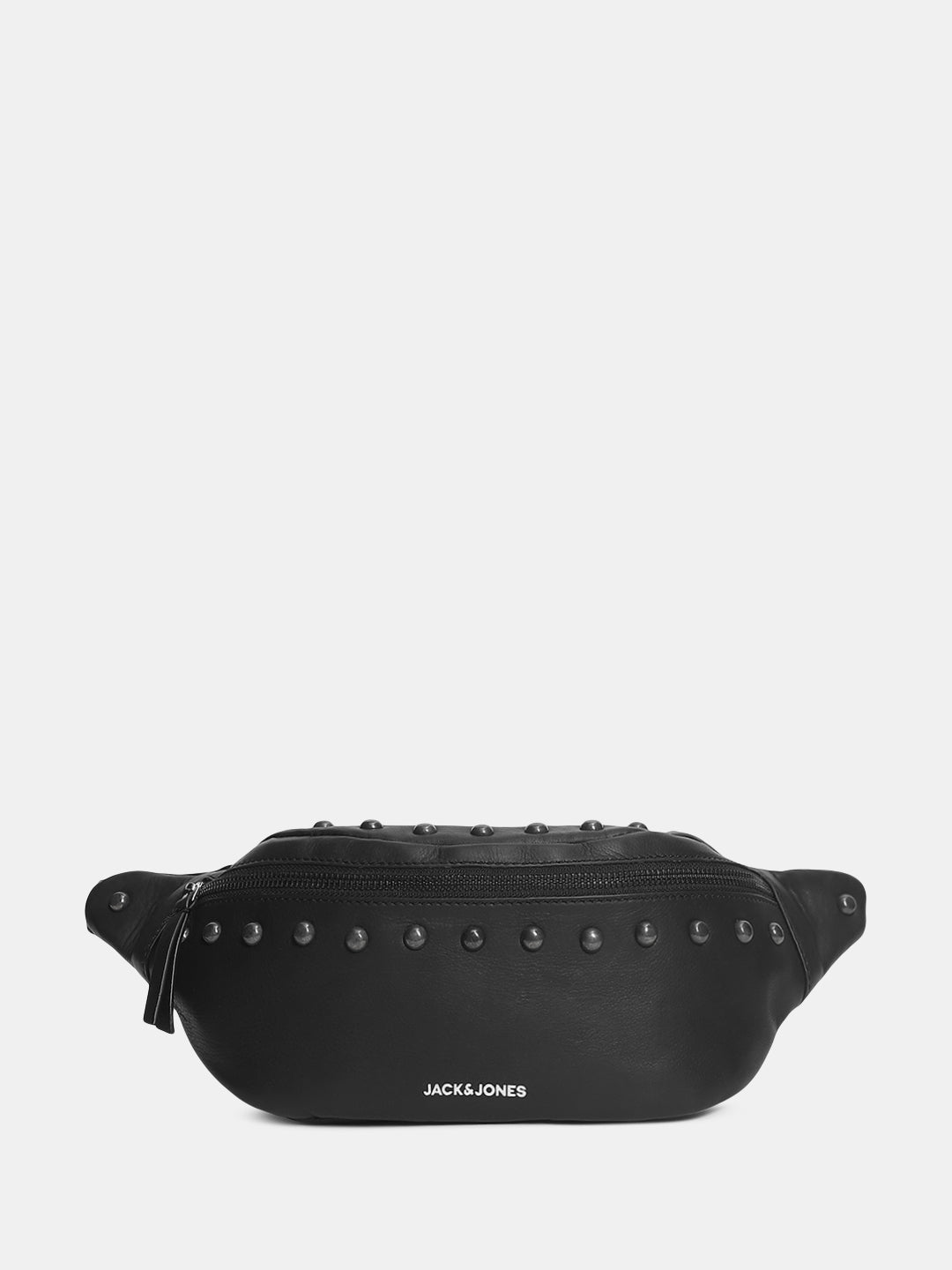 Studded Leather Chest Pack - Black