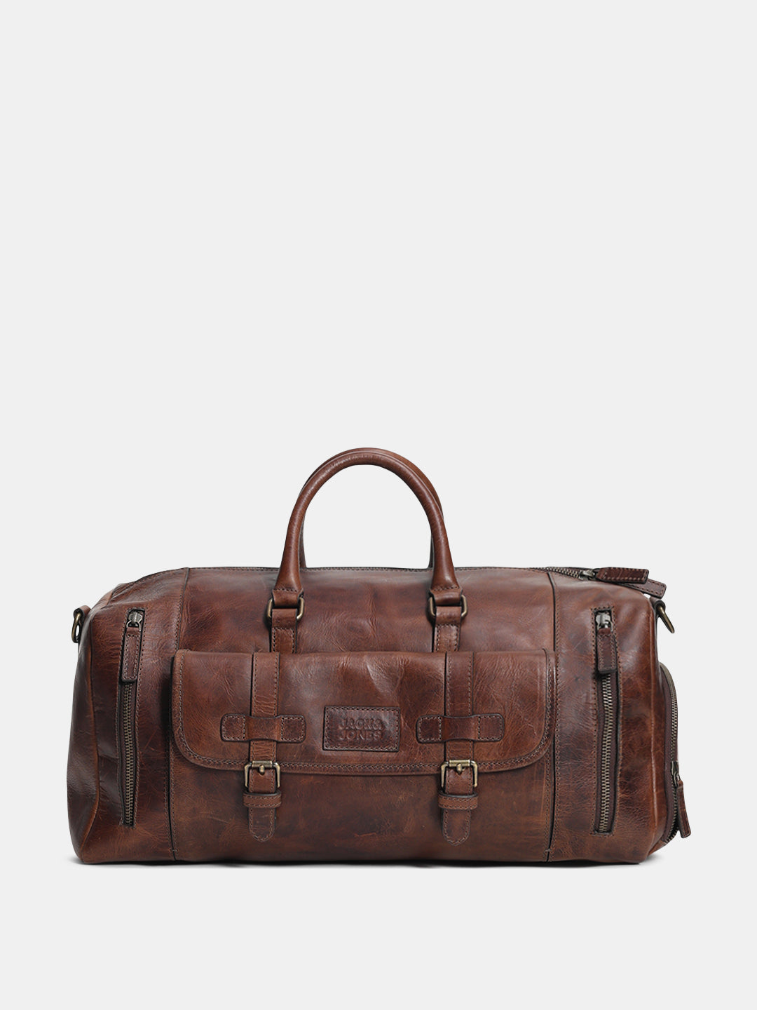 Dark Brown Premium Leather Duffle Bag
