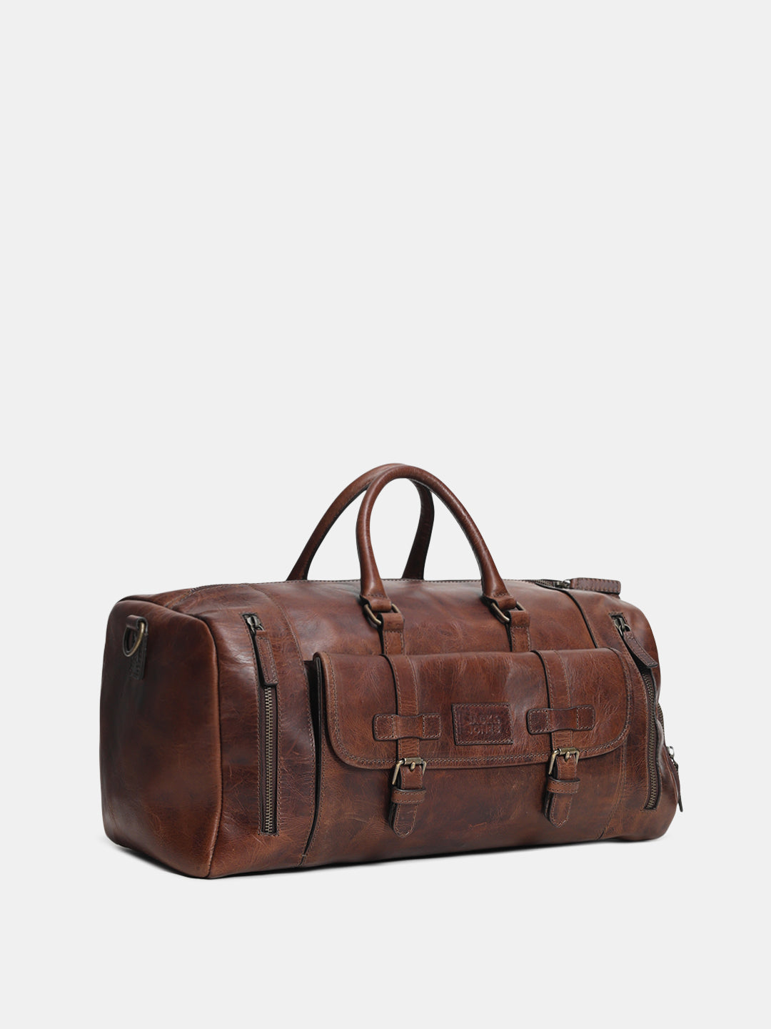 Dark Brown Premium Leather Duffle Bag