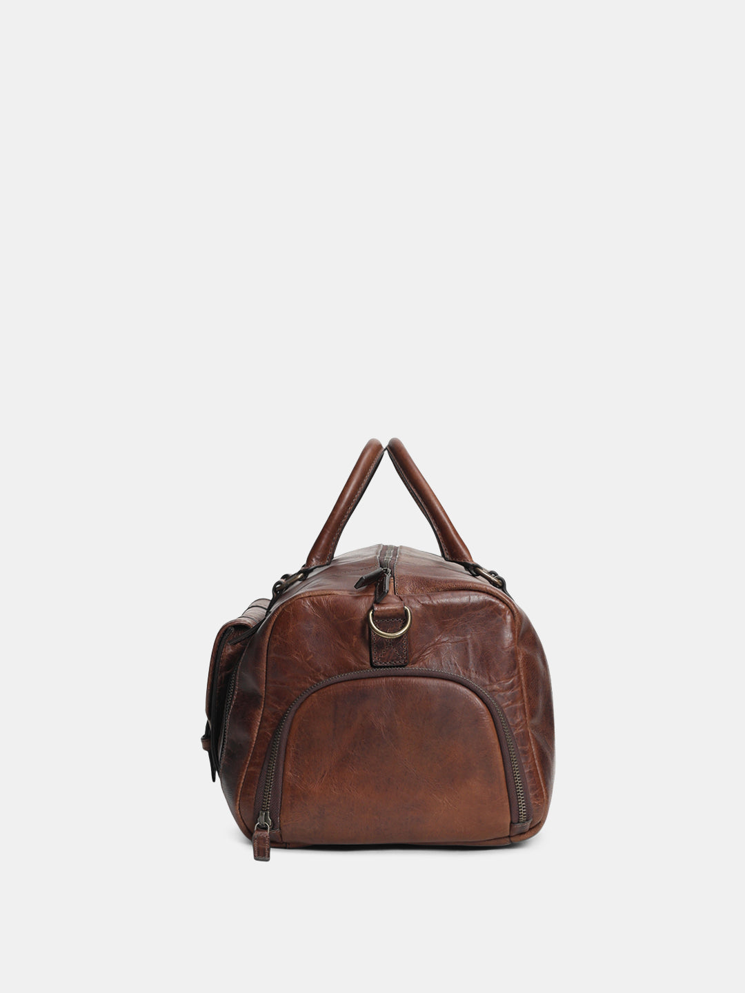 Dark Brown Premium Leather Duffle Bag