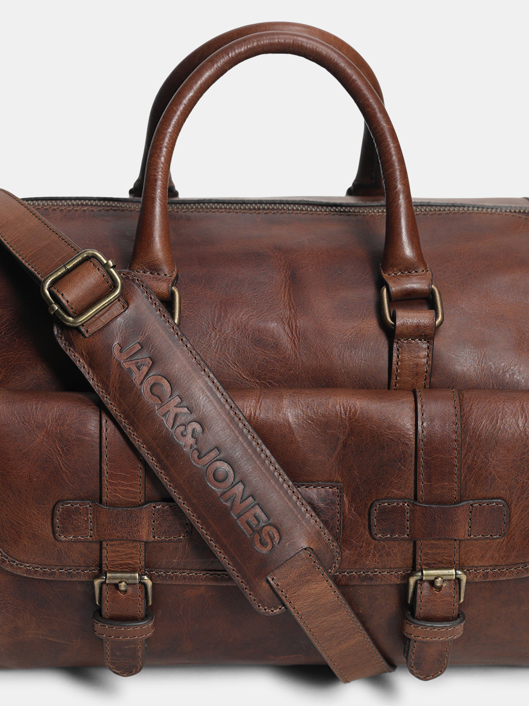 Dark Brown Premium Leather Duffle Bag