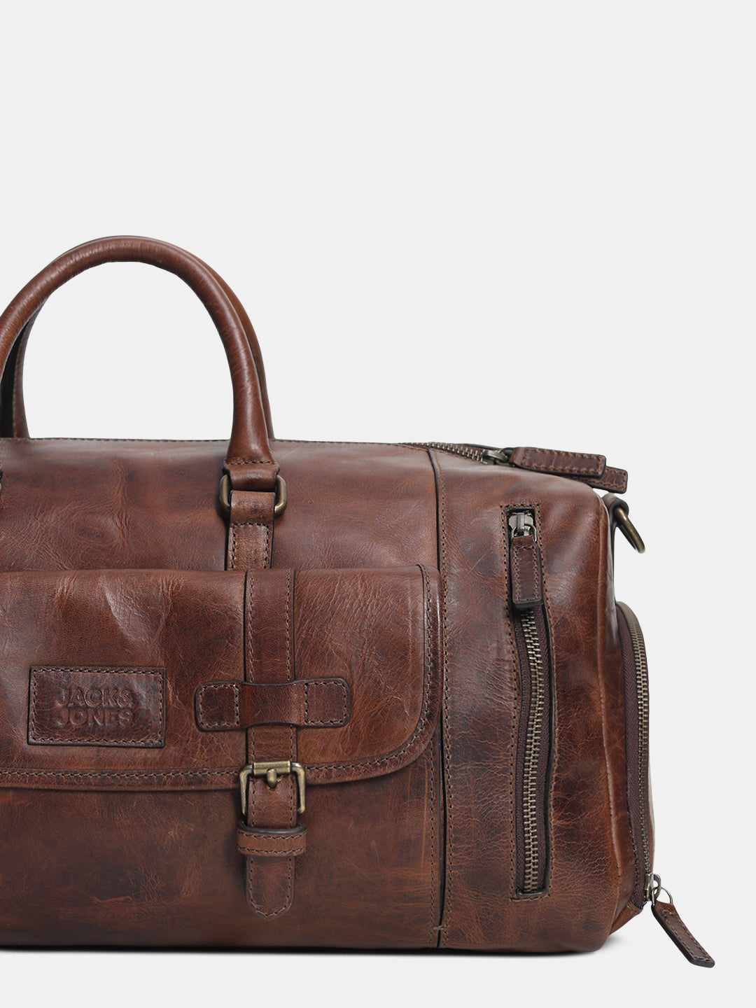Dark Brown Premium Leather Duffle Bag